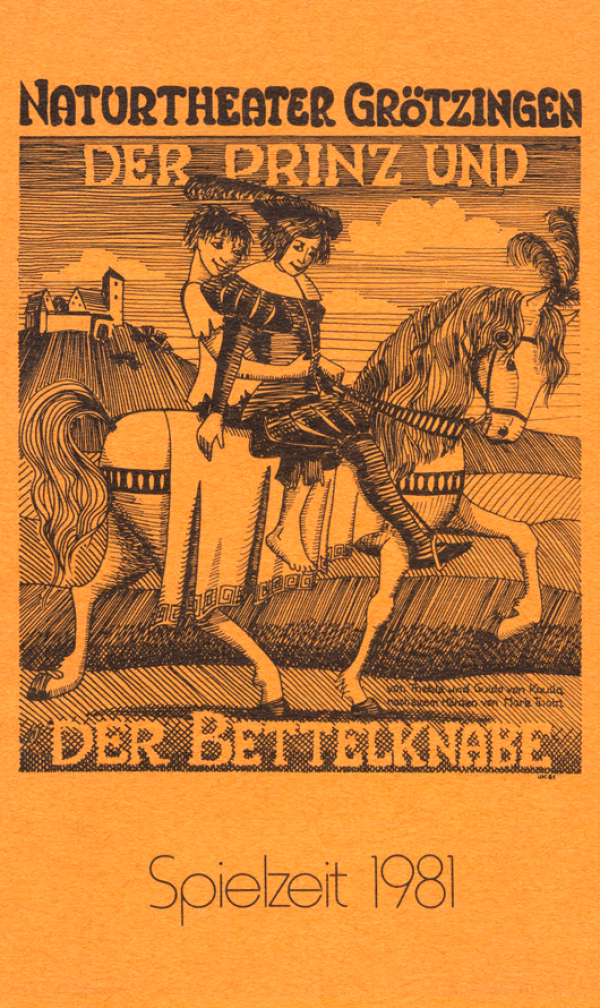Plakat-Motiv 'Der Prinz und der Bettelknabe'