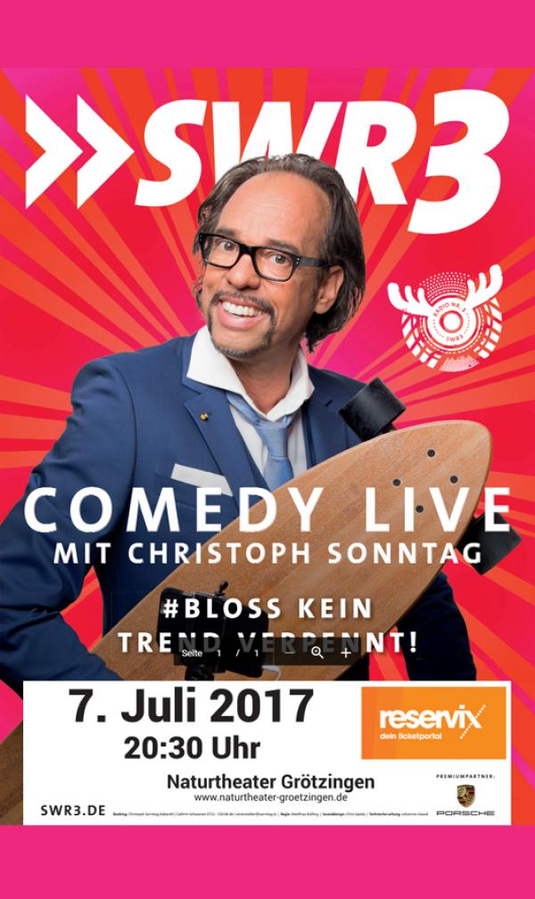 Plakat-Motiv 'SWR3 Comedy-Live-Tour mit Christoph Sonntag'