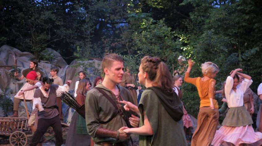 Trubel im Sherwood Forest im Naturtheater Grötzingen